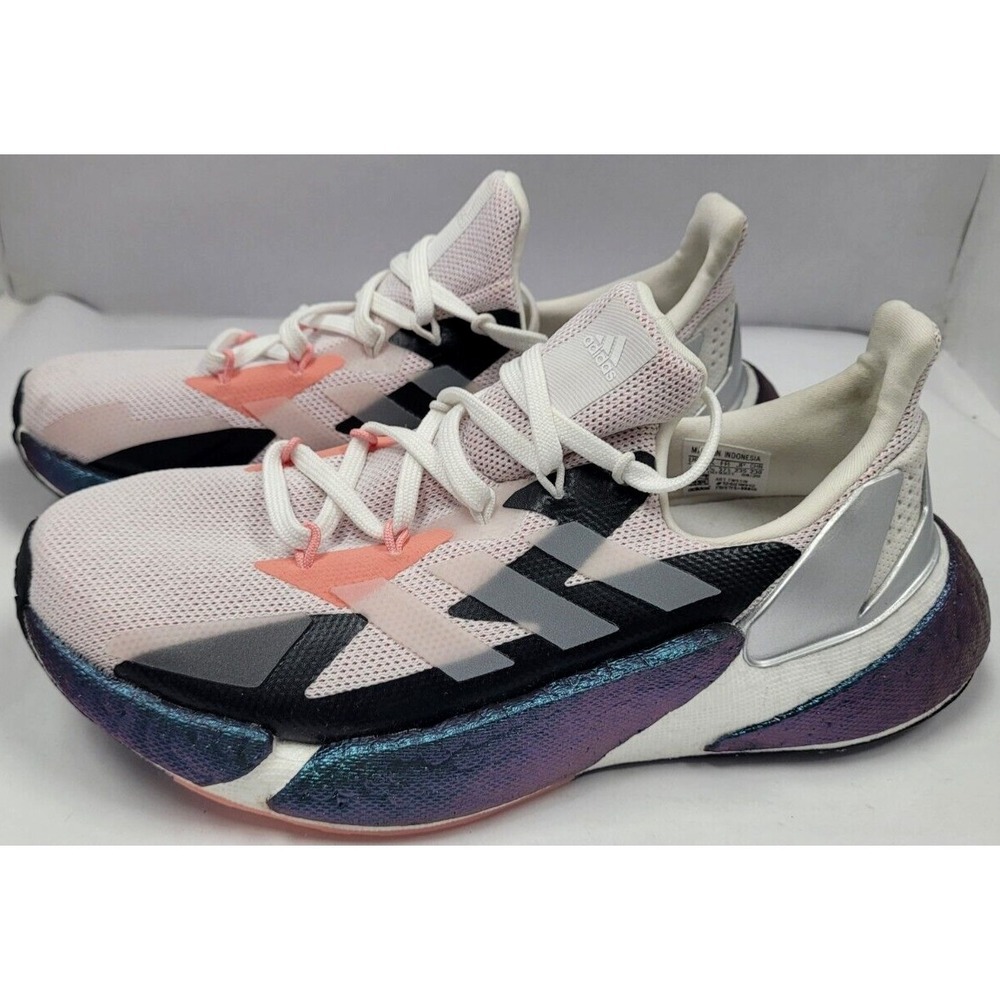 Adidas X9000L4 Kids US 5 Glow‎ Pink Crystal White Silver Metallic FW9318